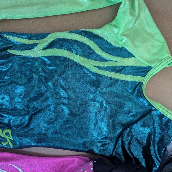 GK Elite Gymnastics Leotards CS Small 4 huge lot - Picture 3 of 7
